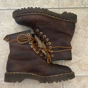 Vintage Dr. Martens 1460 Made In England Crazy Horse Lace Up Womens 5.5